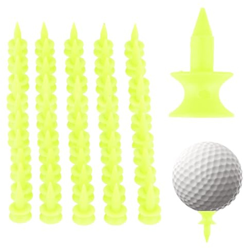 Kurze Golf-Tees – Golf Nail Limit Pin, Tees Golf-Zubehör | Tragbares Golf-Tee, Doppelschichtig, 50/100 Stück, Wiederverwendbar, Hochleistungs-Golf-Tee, Golf-Kurzausrüstung Für Damen Und Herren