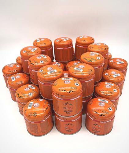 SMH LINE® 6X 10x 20x 36x 190g Butan Stechkartusche Universal Gaskartuschen mit Sicherheitsventil Bunsenbrenner Gas Propan Mix Campingkocher Gaskocher Gasheizung Brenner Gas-Stop-System