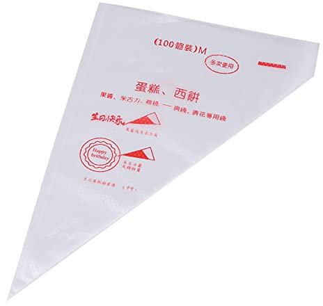 Ejoyous Sacchetti per Tubazioni da Glassa in Plastica da 100 Pezzi Borse Decorative per Decorazioni per Decorazioni per per per Cibo Non Tossico Addensato Non Slittamento Riutilizzabile per i (Di