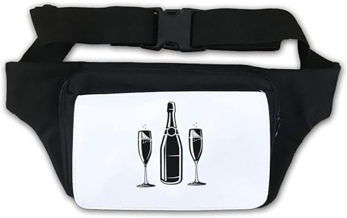 Sac banane pour champagne et verres à vin Blanc