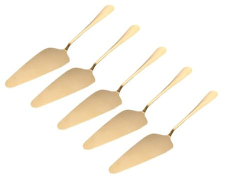 Toyvian 5 Pezzi Pizza in Acciaio con Seghettata Ergonomica per Taglio Pulito Spatola Multifunzionale per Dolci e Pizza Utensile da Cucina Resistente e Facile da Pulire