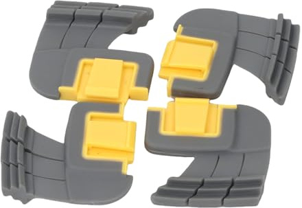 SPYMINNPOO 4 Stück Zyklon-Schrubbbürsten für MX6 MX8 MAXX, ABS-Silikon-Poolreiniger-Ersatzbürsten, Effiziente Schmutzentfernung mit Fortschrittlichem Mähnendesign für Poolböden