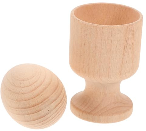 Abaodam Giocattolo Montessori in Legno Portauovo, Set Educativo per Coordinazione Occhio-Mano, Piccolo e Leggero per Motricità Fine, Gioco Sensoriale Prescolare per Esercizi