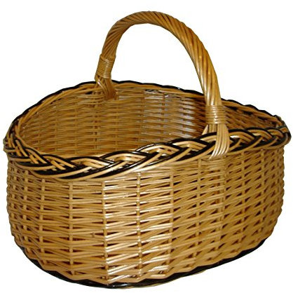 La Vannerie d'Aujourd'hui Panier Osier 2 brins Buff Bord natté