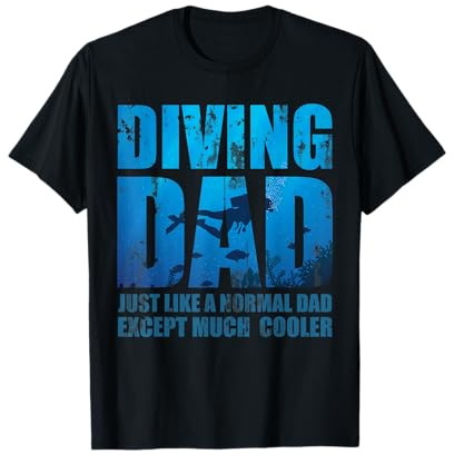Vatertag Herren Geschenk Schnorchler Papa Tauchen T-Shirt