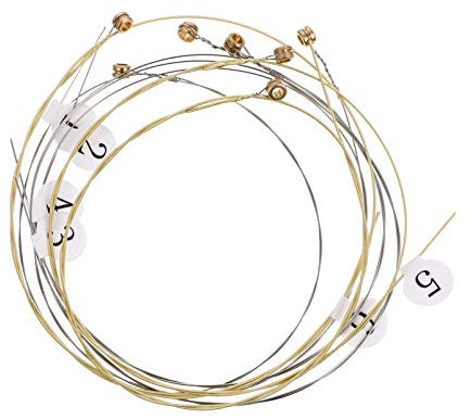 EXCEART 7 Stück Lyra Harfe Saitenersatz Metall Saite Musikinstrument Zubehör für Lyre Harfe Cembalo Hackbrett Zither Saiteninstrument