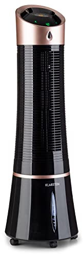 Klarstein Luftkühler mit Wasserkühlung, 5-in-1 Verdunstungskühler, Luftbefeuchter, Ventilator, Luftreiniger & Nachtmodus, Mobile Klimageräte Luftkühler 6L, 45 Watt Air Cooler, 180 m³/h Luftstrom