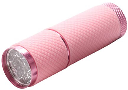 Adesivi per nail art, adesivi fai da te per unghie, torcia per unghie, ad asciugatura rapida, compatta, compatta, a LED, per la cura dei piccoli raggi UV, per la donna, colore: rosa