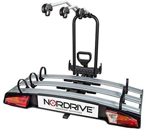 NORDRIVE N50416 Wave 3 Fahrradträger für Anhängerkupplung - 3 Fahrräder