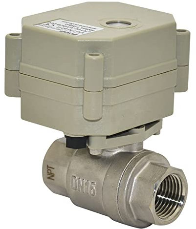 3/8 DC5V Edelstahl motorisierter Kugelhahn mit Positionsanzeige,DN10 CR301