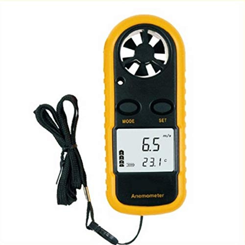 ZXM Digital Anemometer Wind Speed Measurement Temperature Measurement Easy High Precision Small Size Portable Convenient LCD Backlight (GM816)