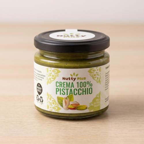 Crema 100% pistacho 190 g Nuttyplus – Elaboración artesanal