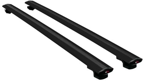 apline Kompatibel mit Volkswagen T6 Caravelle 2015-2024 Basic Model Relingträger Dachträger Auto Gepäckträger Schwarz Aluminium 2 Stangen