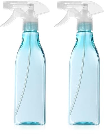 Sprühflaschen, 2 Stk 450ml Sprühflasche Pflanzen, Wassersprühflasche, Kunststoff Zerstäuber Sprühflaschen, Leere Nachfüllbare Blumensprüher für Blumen, Garten, Haare Friseur