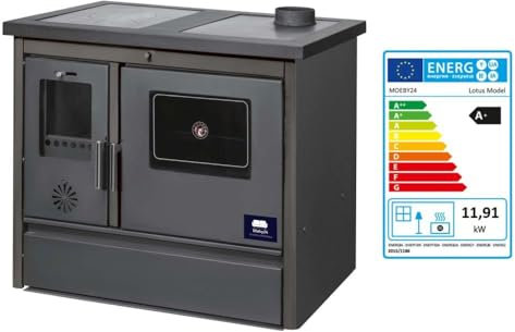Küchenofen Holzherd Kaminofen Herd Gusseisen 11,91KW BimSchV2 EEK A+ 150mm