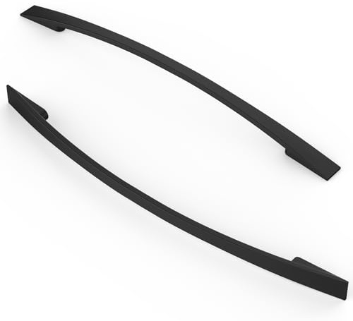 FURNIWARE 10 Stück Griffe, Lochabstand 192 mm, Schwarz Matt
