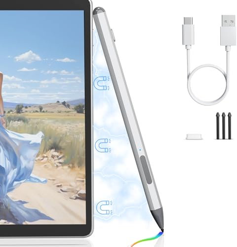 Surface Stift Stylus Pen für Microsoft Surface, 4096 Druckempfindlichkeit Microsoft Surface Go Pen, Surface Pro Stylus Pen für Surface Pro 11/10/9/8/7/6/5/4/3/X, Surface Go/Book/Laptop/Studio