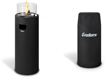 Enders Terrassenheizer NOVA LED L & ® NOVA M Wetterschutzhülle, Schwarz, UV-beständige Spezialfaser mit atmungsaktiver PU-Beschichtung, wasserdicht und atmungsaktiv, 5610