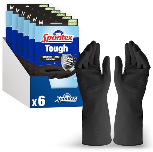 Spontex Tough Gloves Medium