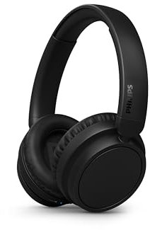 PHILIPS H5209 Over-Ear Bluetooth Wireless Kopfhörer - Natürlicher Klang mit dynamischem Bass, Bis zu 65 Stunden Spielzeit, Schnellladung, Klare Anrufe, Faltbares Design, Schwarz