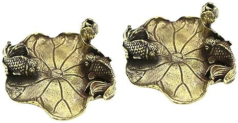 Alipis 2stücke Messing Stifthalter Mit Einzigartigem Design Dekorativer Tischornament Und Stifthalter Für Büro Und Zuhause Charmante Tischskulptur Aus Hochwertigem Messing