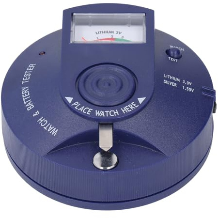 Testeur de Batterie de Montre, Analyseur de Pile Bouton, CR2016 X2, Vérificateur de Batterie de Montre, 1,5 V 3 V avec Indicateur de Test D'impulsion, Détecteur D'appareil
