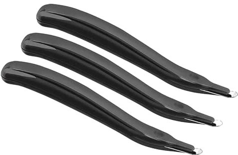 3 Stück Magnetische Klammerentferner Heftklammerentferner Entklammerer Heftklammer Entferner Stiftwerkzeug mühelos Abzieher Easy Staple Remover Tool für Schule, Büro, Heimgebrauch (Black, One Size)