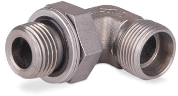 Winkelanschlusskörper mit Gegenmutter M16x1,5-M18x1,5 12L 7600-12LM-1NI