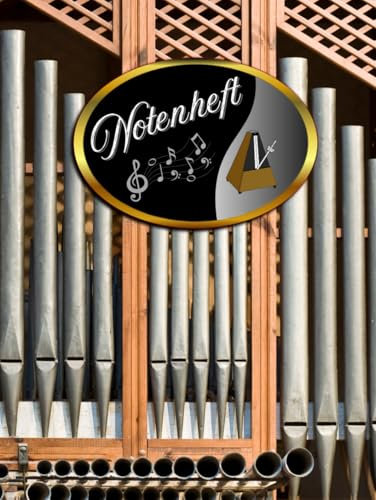 Notenbuch Keyboard Notenheft Klavier Musikunterricht Akkordeon Notenlinienheft Große Lineatur Klavierunterricht Anfänger Piano Orgelbuch DIN A4 ... Notensysteme Musiker Celesta A11A