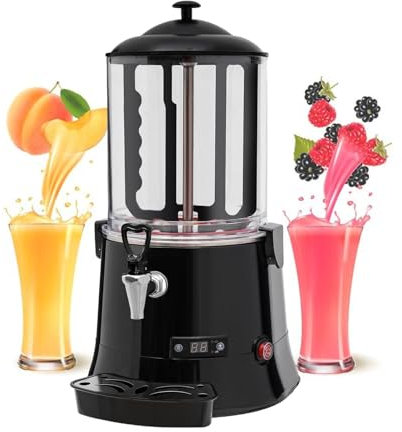 FBJAMZ 10 Liter Hot Chocolate Juice Dispenser, LED Commercial Hot Coffee Maker, Electric Beverage Machine,for Restaurants, Beverage Shops