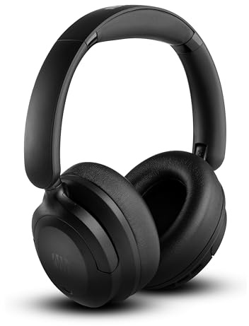 PreSonus Eris HD6BT — Over-Ear Closed-Back Wireless Headphones, Bluetooth, ANC Noise Cancelling, Up to 60 Hours Battery Life, Studio Headphones for Mixing, Monitoring, Recording, Eclipse Black