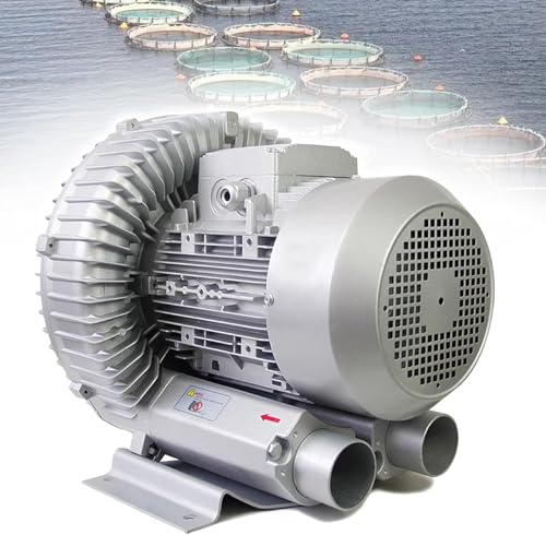 Soffiatore Ad Alta Pressione, Soffiante rigenerativo, Soffiante a canale laterale, Soffiatore Rigenerativo Monofase, Pompa per Vuoto Industriale Ad Alta Pressione, Soffiatore a Vortice(180W/220V)