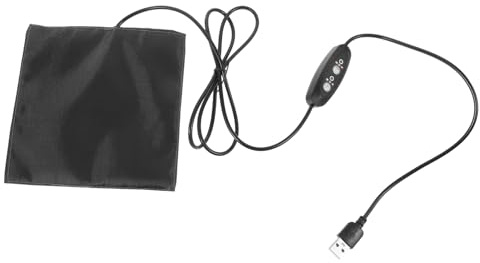 HYTROVE Kleines Reptilien Heizkissen USB Wärmekissen Kohlefaser 14cm Haustierbett Hamster Winter Wärmematte für Kleine Tiere