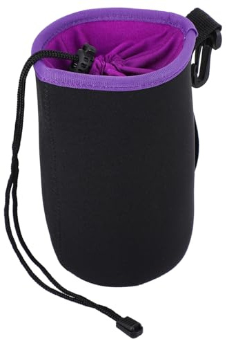 UTHCLO Étui Néoprène Étanche pour Objectif Appareil Photo DSLR Protection Choc Pochette Compacte avec Attache Ceinture