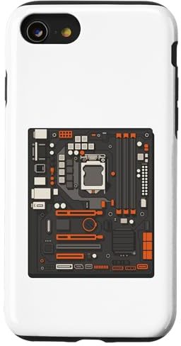 Carte mère - Ingénieur Informatique, Programmeur, codeur, travailleur Informatique Coque pour iPhone SE (2020) / 7/8