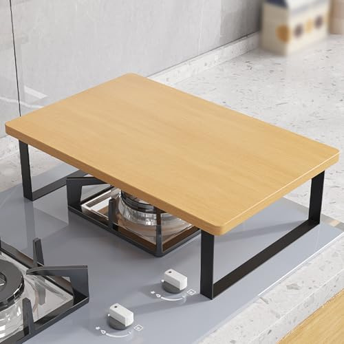Copri Piano Cottura da Camper, Copertura Piano Cottura a Gas, Supporto Portaoggetti da Banco, per Piccoli Spazi(Beige,30x40x8.5cm/12x16x3in)