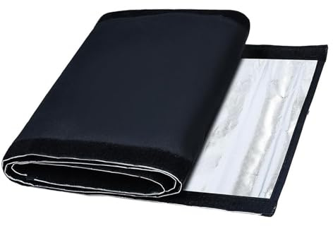 FTVOGUE Manicotto Isolante per Tubo CA, Copertura Protettiva Isolata a 3 Strati con 4 Cinghie Regolabili per Sistemi CA Separati Pompe di Calore Mini Split Senza Condotto, 72 Pollici X 10,2 Pollici