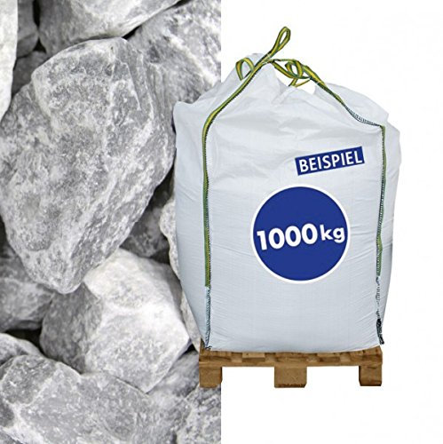 Hamann Mercatus GmbH 1000 kg Big Bag Gabionen Steine Marmorbruch Ice Blue 70-120 mm - zur dekorativen Gartengestaltung