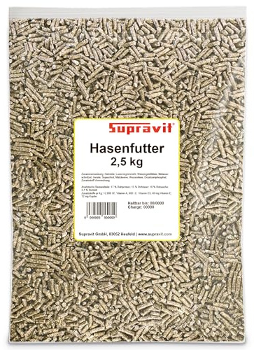 Supravit Hasenfutter & Kaninchenfutter 2,5kg - Alleinfutter | für Zwergkaninchen, Kaninchen & Hasen - ideal als Zucht und Aufzuchtfutter geeignet
