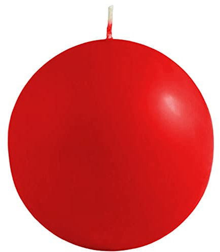 Candela sferica, 80 mm, Rosso, Ebersbacher