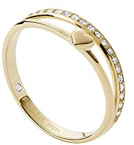 Fossil Ring Für Frauen Vintage Iconic, Höhe: 4,3mm Gold-Edelstahl-Ring, JF03750710