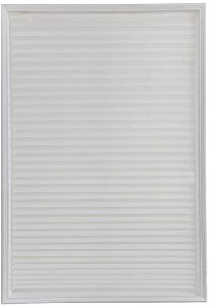 Temporary Blinds, Vertical Pleated Blinds No Drilling Self Adhesive Blinds Easy to Install Fits Blinds Window Roller for Bathroom Kitchen Living Room Office Window (White, 90 * 180cm)