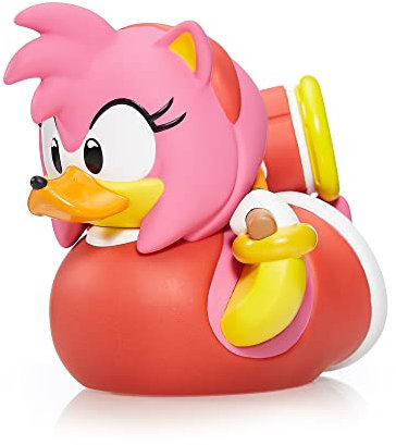TUBBZ Sonic The Hedgehog Amy Rose - Statuetta in vinile da collezione con anatra - Prodotto ufficiale Sonic The Hedgehog - TV, film e videogiochi