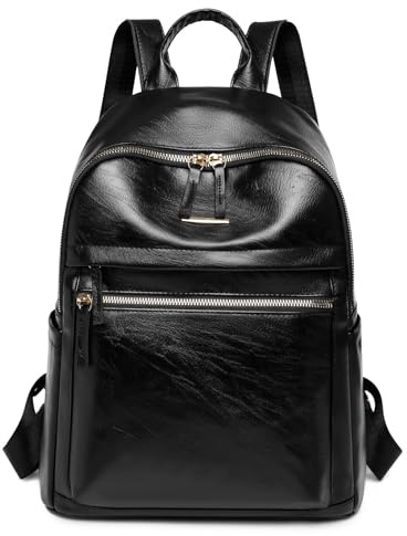 UBaymax Damen Rucksack Elegant,PU Leder Große Rucksack, Damen Ledertasche Casual,Leichtgewicht Reiserucksack Umhängetaschen,Daypack Schultertasche Mode