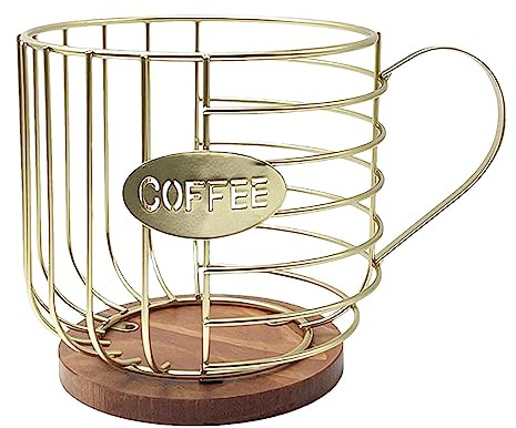 Rianpesn Organizer per cialde di caffè,Robusti portacialde da caffè di Grande capacità per bancone | Portabicchieri per luoghi Commerciali, Bar caffetteria, libreria o Uso Domestico
