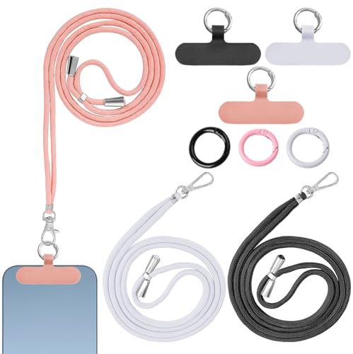 3 stycken mobiltelefonkedja universell mobiltelefonkedja mobiltelefonband för upphängning, mobiltelefonband för upphängning, mobiltelefon, halsband, fodralui, mobiltelefonkedja, universell,