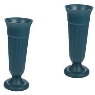Sosoport 2stücke Urn Planter Grab Vase Für Friedhofsdekoration Stilvolle Grabblumenhalterung Mit Sockel Für Frische Oder Künstliche Blumen Für Gedenkfeiern Und Traueranlässe
