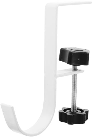 NULYLU Desk Edge Bag Hook Clamp Tool Installation Modern Office Accessory Hanger Hook for Purse Phone and Essentials