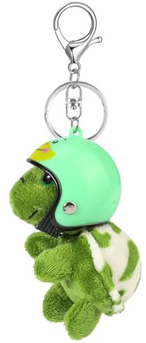 MWOOT Mignon Porte clés Peluche douce Tortue Pendentif Porte clés Personnalisé Voiture Porte clé Sac à dos Sac à main Charmes Cadeau pour femmes et filles, Vert