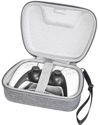 RLSOCO Carrying Case for Sony PlayStation 5 PS5 DualSense Wireless Controller (Grey)